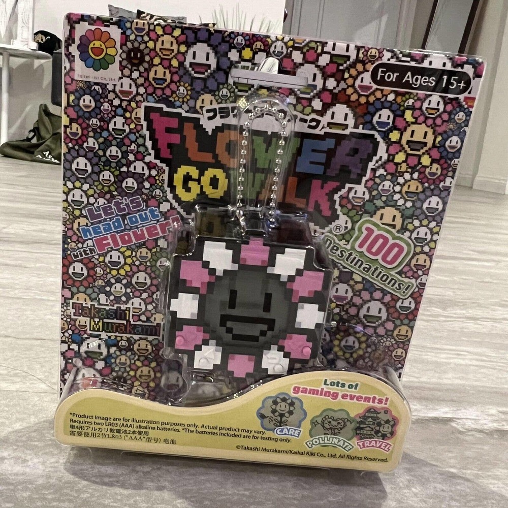 Takashi Murakami Flower Go Walk Tamagotchi Pink & White For Age 15+